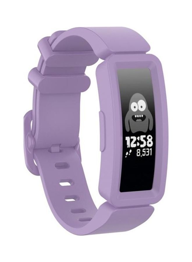 بي جي إم سوار بديل من السيليكون، مناس لساعة فيتبيت إنسباير HR/آيس 2 ارجواني فاتح - Image 1