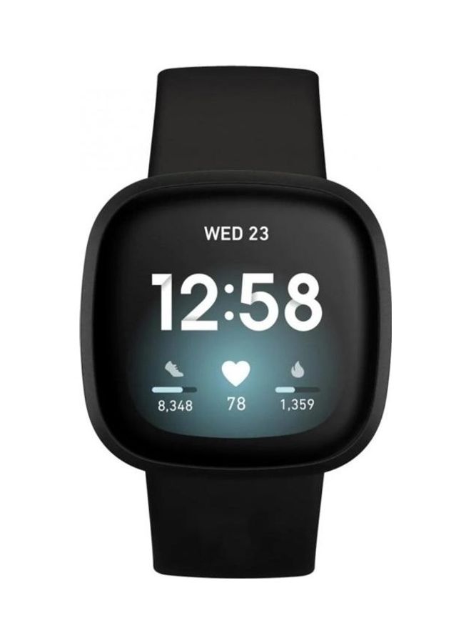 BGM Silicone Replacement Watchband Strap For Fitbit Versa 3/Sense- S Midnight Blue - Image 4