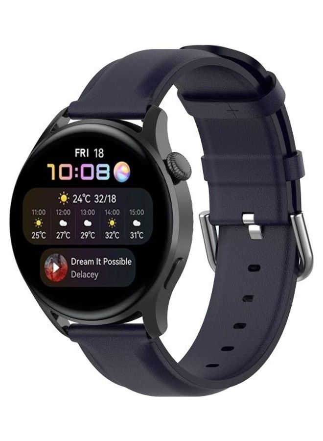 BGM Round Tail Leather Replacement Strap Watchband For Huawei Watch 3 / 3 Pro 22mm Multicolour  - Image 4