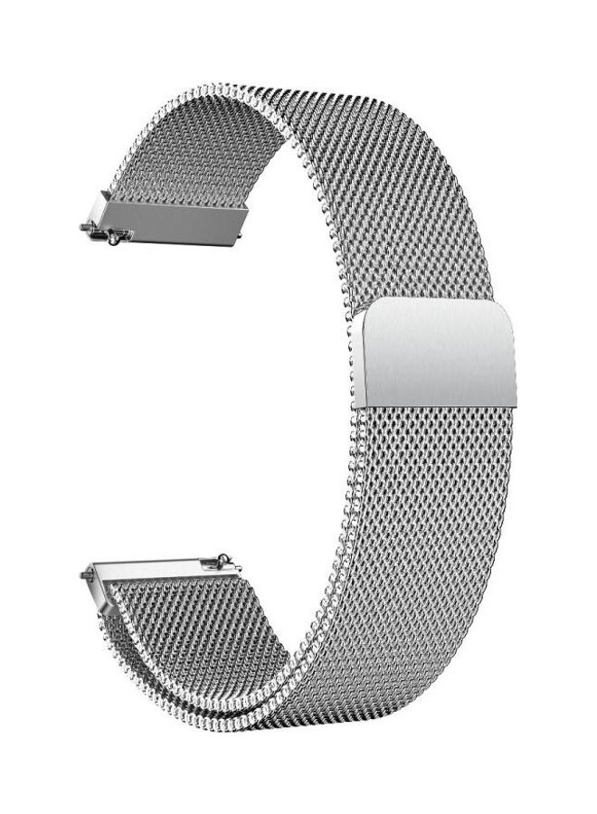 BGM - For Huawei Watch 3 And 3 Pro Milanese Replacement Strap Silver - Image 1