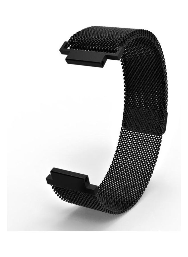 BGM - Milanese Replacement Wrist Strap Watchband For Garmin Vivoactive HR / Approach S2 / S4 Black - Image 1