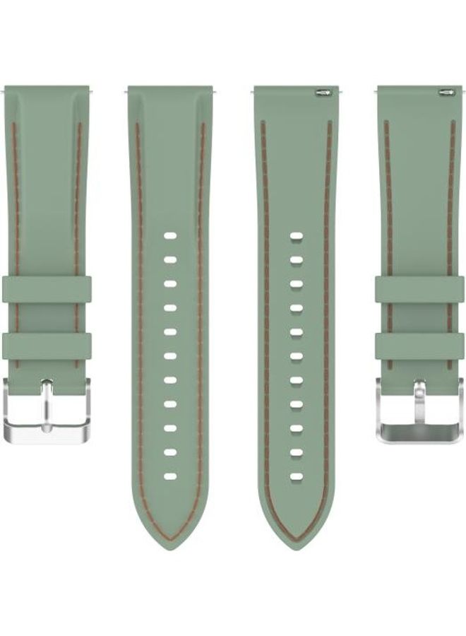 BGM 22mm Silicone Replacement Strap Watchband For Samsung Galaxy Watch 3 45mm / Gear S3 Green - Image 2