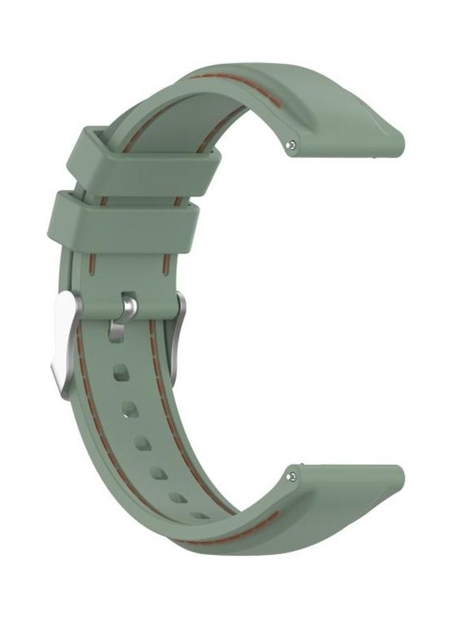 BGM 22mm Silicone Replacement Strap Watchband For Samsung Galaxy Watch 3 45mm / Gear S3 Green - Image 3