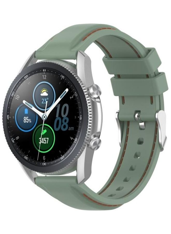 BGM 22mm Silicone Replacement Strap Watchband For Samsung Galaxy Watch 3 45mm / Gear S3 Green - Image 4