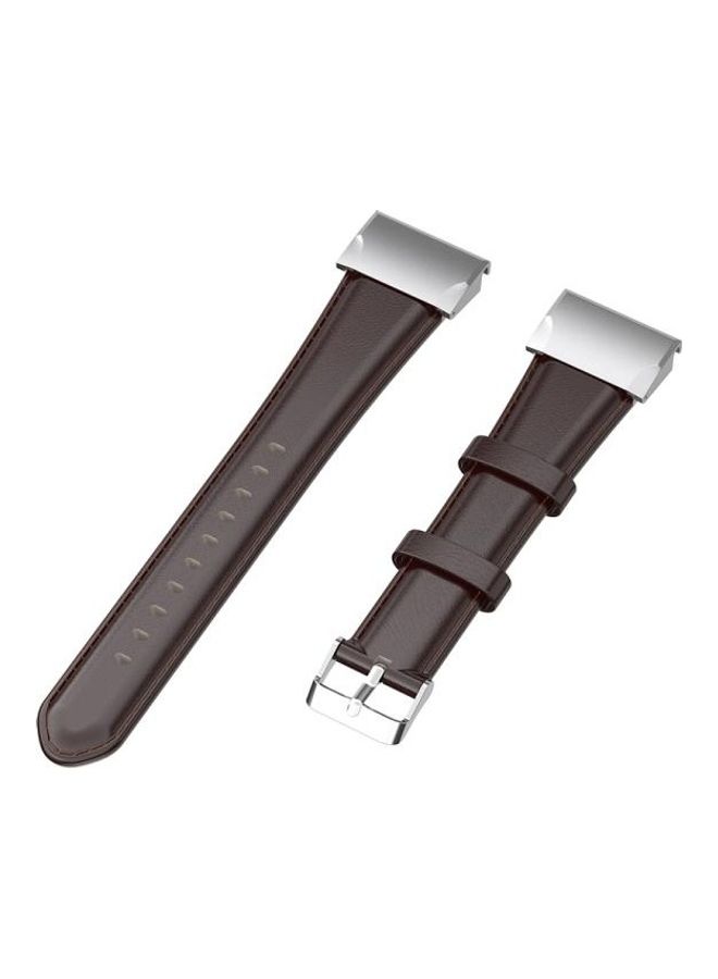 BGM Oil Wax Calfskin Quick Release Strap For Garmin Fenix 6X Brown - Image 3