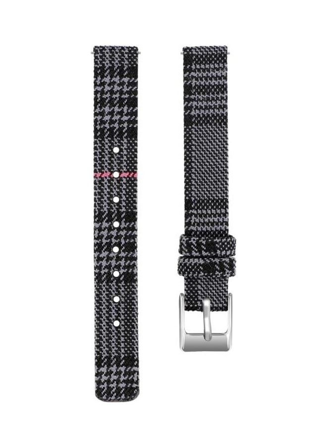 BGM Stainless Steel Canvas Strap For Samsung Galaxy Fit Black - Image 3