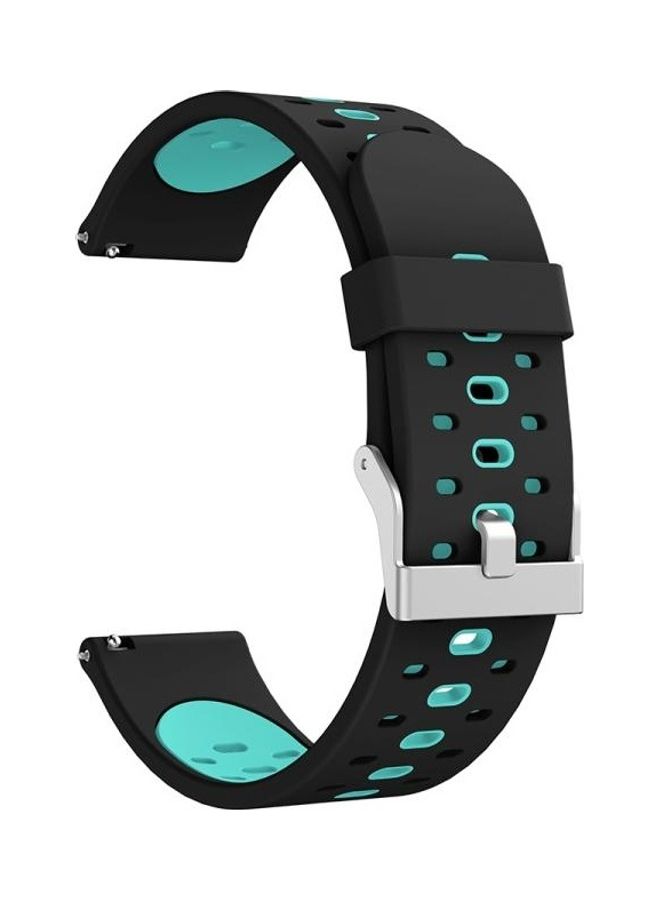 بي جي إم سوار بديل من السيليكون بثلاث فتحات لساعة سامسونج جالاكسي 3 مقاس 41 مم أسود - Image 1