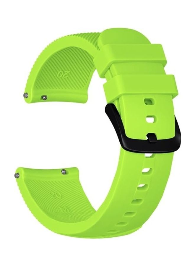 BGM Samsung Galaxy Watch Active 2 / Gear Sport Silicone Strap 20mm For Huami Amazfit GTS Green - Image 2