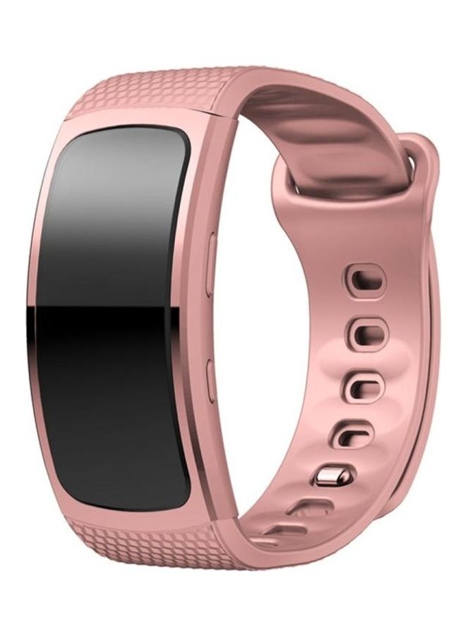 BGM Silicone Replacement Strap Watchband For Samsung Gear Fit2 Pro Pink - Image 2