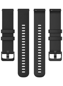 Small Plaid Silicone Strap For Garmin Vivoactive 4S Black - v1631110253/N50659497A_3