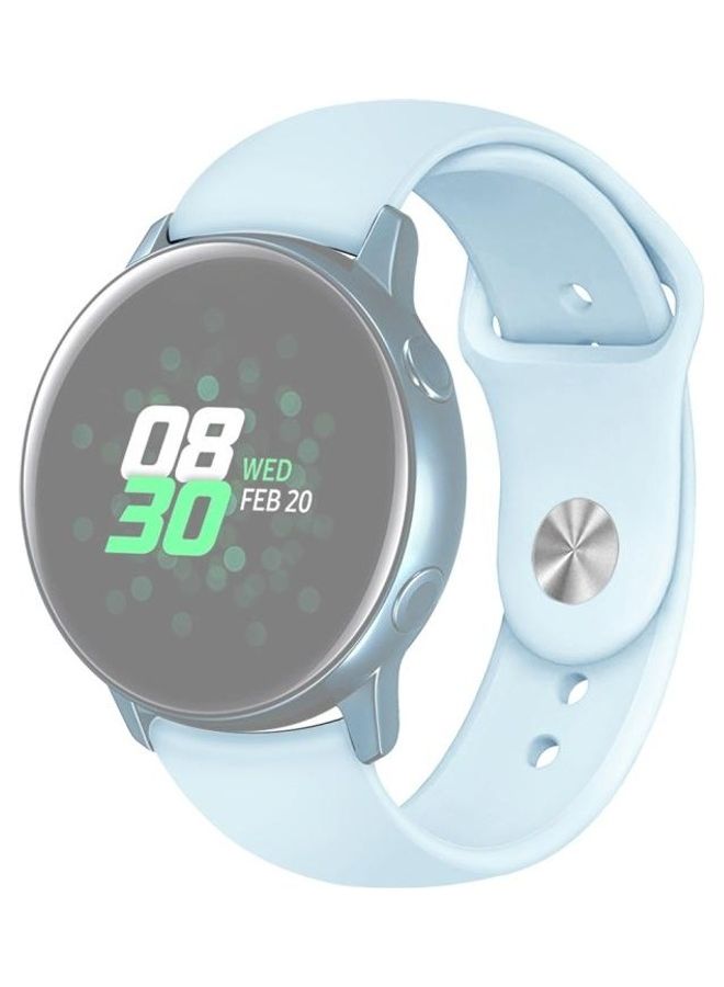 BGM Active2 Bluetooth Version Silicone Replacment Watchband For Samsung Galaxy Watch 44mm Blue - Image 2