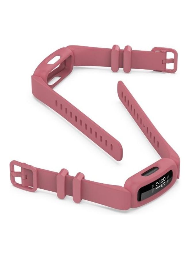 BGM Silicone Replacement Strap Watchband For Fitbit Inspire 2 Watermelon Red - Image 4