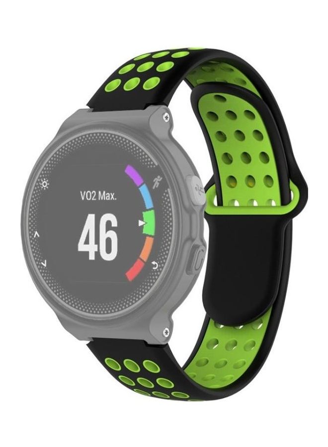 BGM Silicone Strap For Garmin Forerunner 220 / 230 / 235 / 630 / 620 / 735xt Black  - Image 1