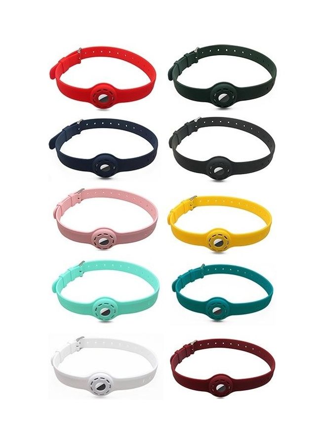 بي جي إم غطاء حماية واق مضاد للخدوش والصدمات مصنوع من السيليكون للحيوانات الأليفة لجهاز أبل آير تاج أحمر - Image 4