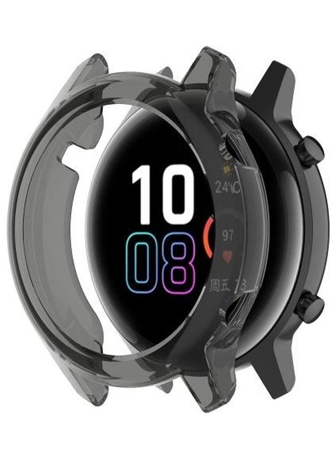 BGM TPU Wrapped Half Case For Huawei Honor Magic Watch 2 42mm Transparent Black - Image 1