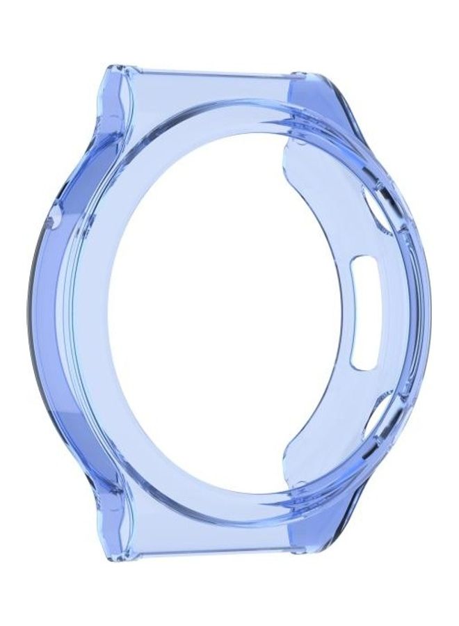 BGM Half Coverage Hollowed TPU Protective Case For Huawei Watch GT 2 Pro/GT 2 Transparent Blue - Image 2