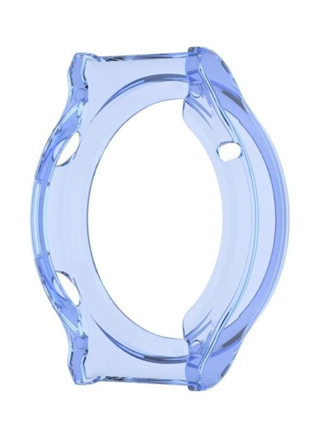 BGM Half Coverage Hollowed TPU Protective Case For Huawei Watch GT 2 Pro/GT 2 Transparent Blue - Image 3