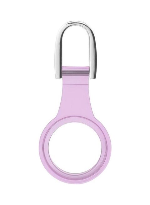 3-Piece Tracker TPU Soft Rubber Protective Cover With U-Shaped Keychain for Apple AirTag Clear