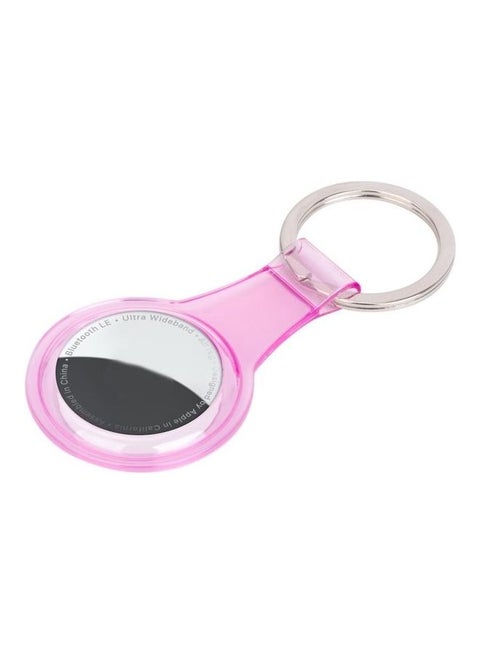 Anti-Scratch Clear TPU Shockproof Protective Cover Soft Case with Keychain Ring Loop for Apple AirTag Clear