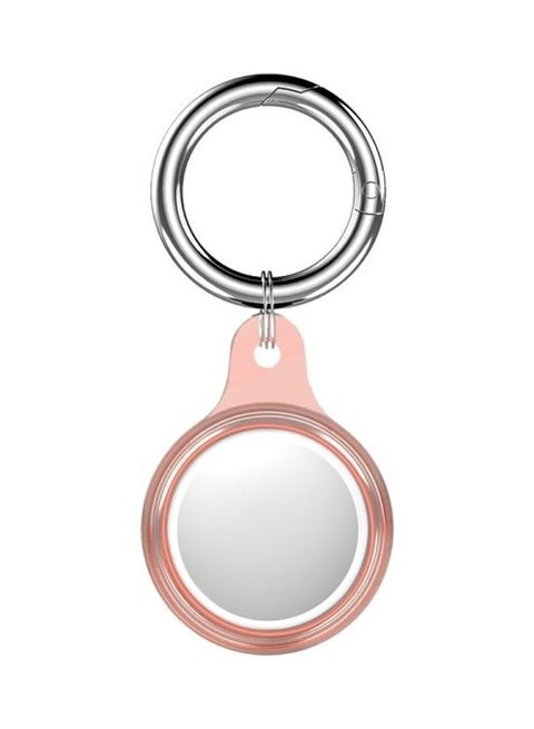 Glacier TPU Anti-Scratch Shockproof Protective Cover Soft Case with Spring Clasp Hanging Ring for Apple AirTag Clear