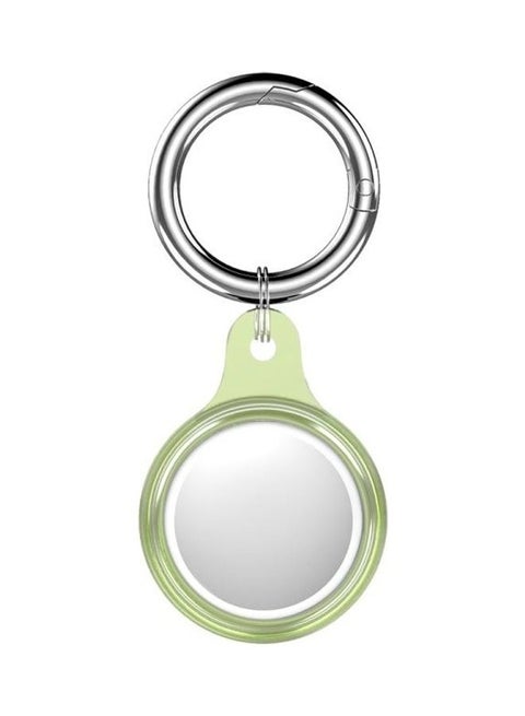 Glacier TPU Anti-Scratch Shockproof Protective Cover Soft Case with Spring Clasp Hanging Ring for Apple AirTag Clear
