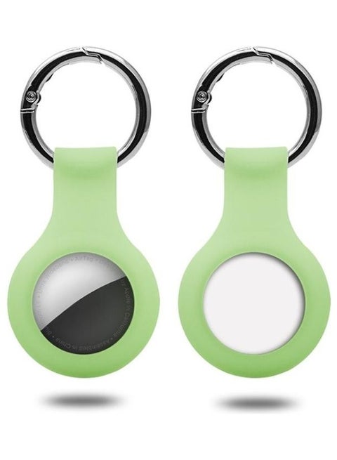 Silicone Case with Keychain Ring for Apple AirTag Light Green