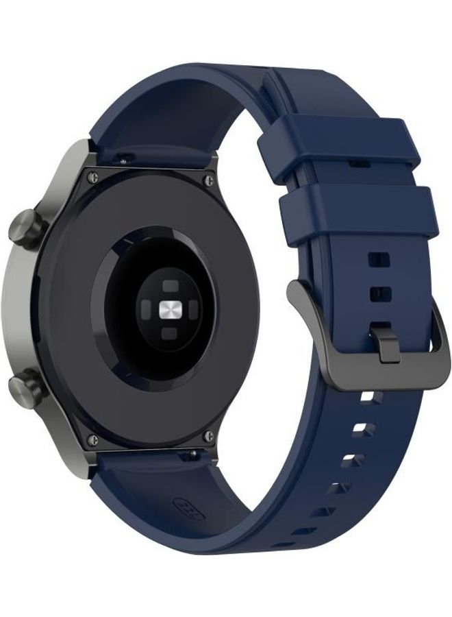 BGM Silicone Replacement Strap Watchband For Huawei Watch GT2 Pro Blue - Image 5