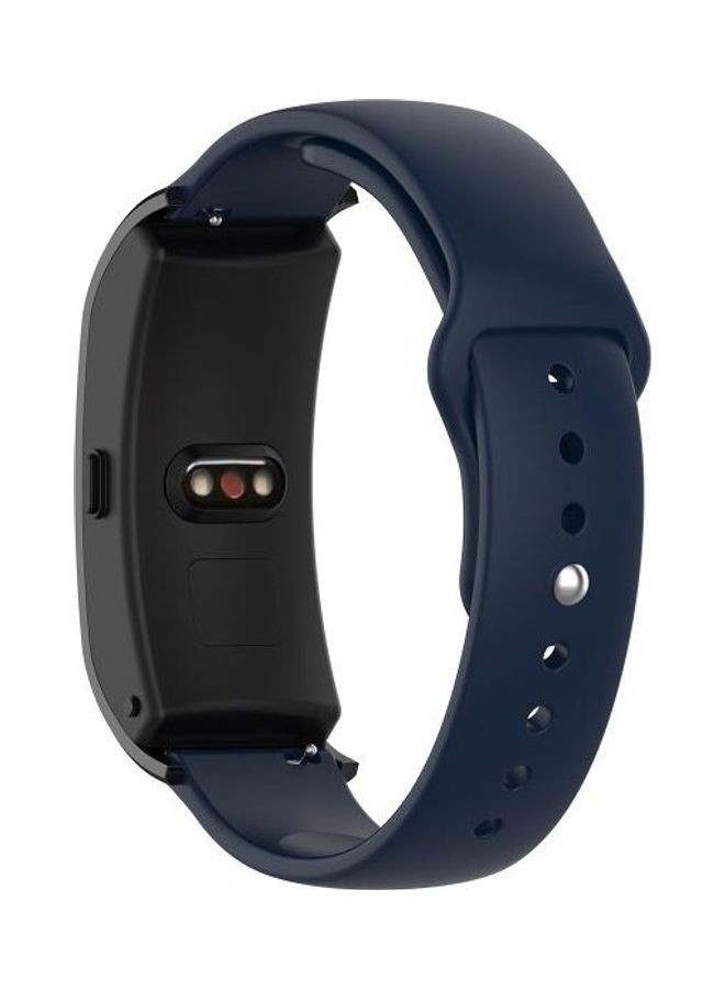 BGM SLR Buckle Fashion Silicone Strap For Garmin Vivomove 3S/4S- Small Code Navy Blue - Image 4