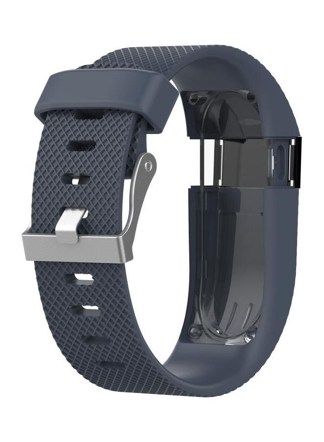 BGM Solid Colour Adjustable Wrist Strap For Fitbit Charge HR Navy Blue - Image 1