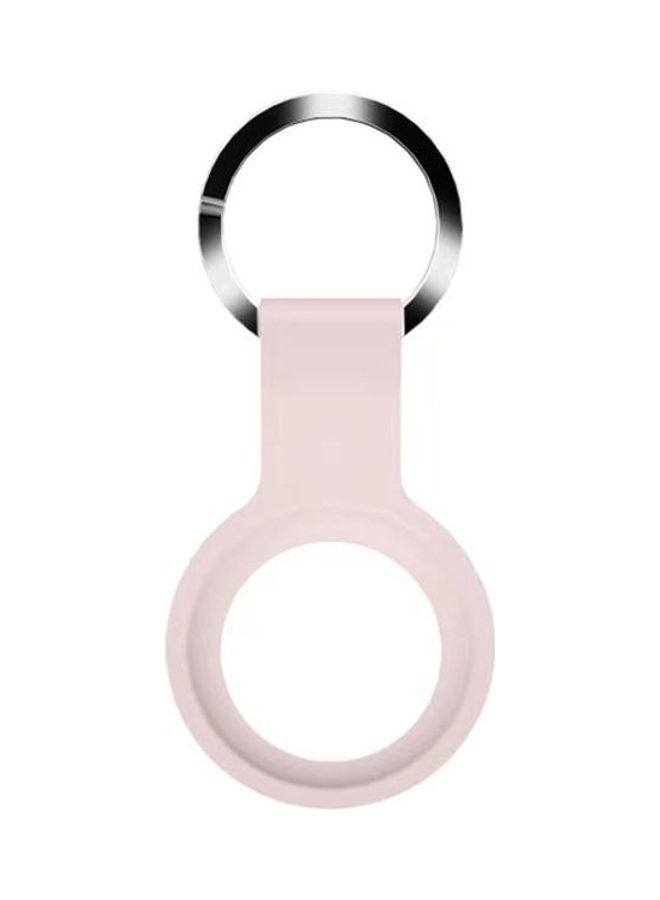 BGM - Mutural Liquid Silicone Protective Case with Key Ring for Apple AirTag Light Pink - Image 1