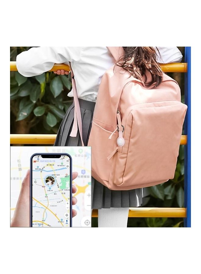 BGM - Mutural Liquid Silicone Protective Case with Key Ring for Apple AirTag Light Pink - Image 1