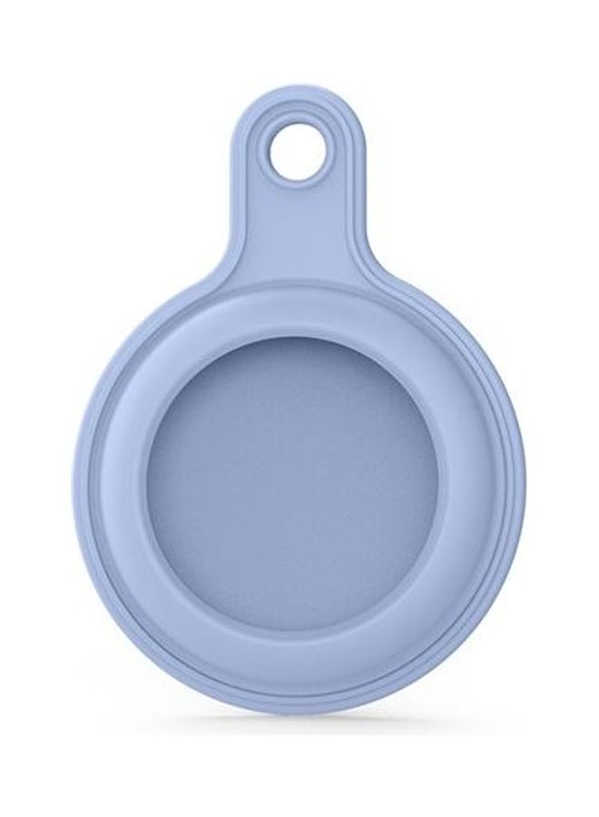 BGM - Gel Leather Case Cover with Switchable Keychain Ring for Apple AirTag Light Purple - Image 1