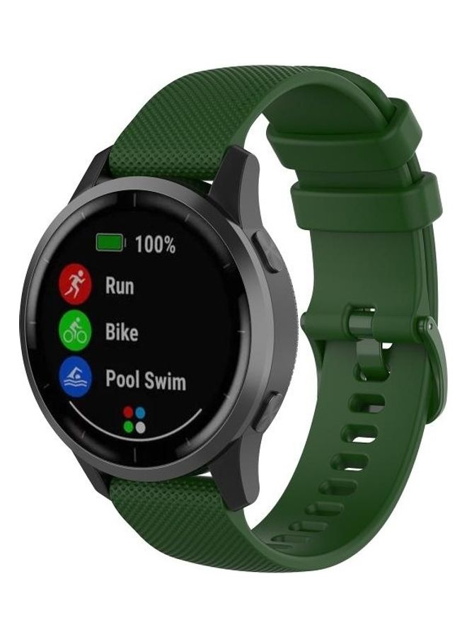 BGM Silicone Strap For Huawei Watch GT2e GT2 46mm Dark Green - Image 1