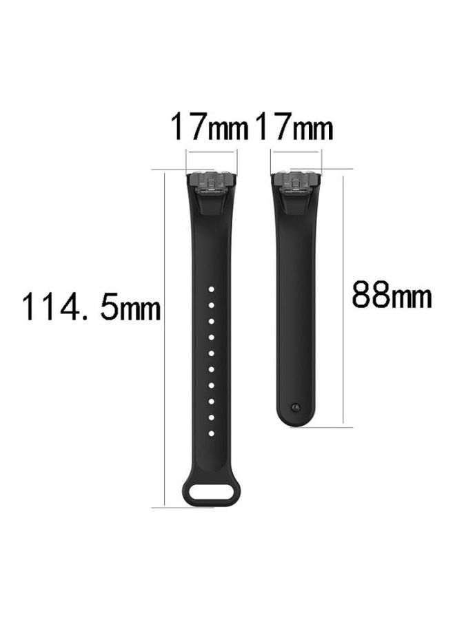 BGM Silicone Glossy Nail Button Replacement Strap Watchband For Samsung Galaxy Fit SM-R370 Purple - Image 4
