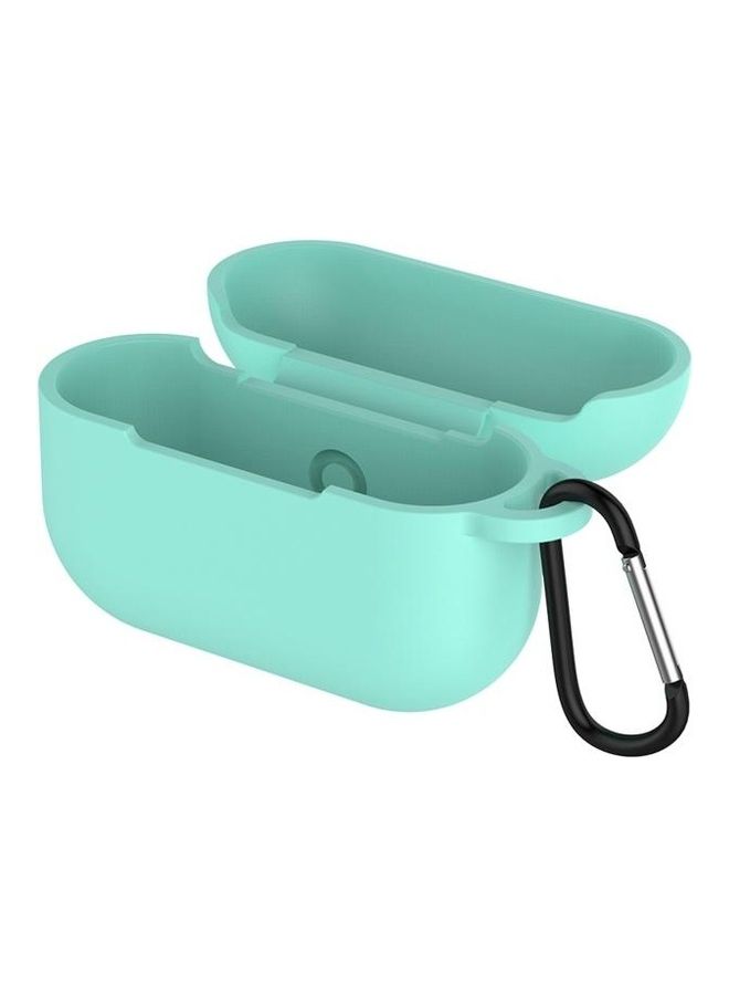 BGM - Solid Colour Silicone Earphone Protective Case for AirPods 3 with Hook Green - Image 1