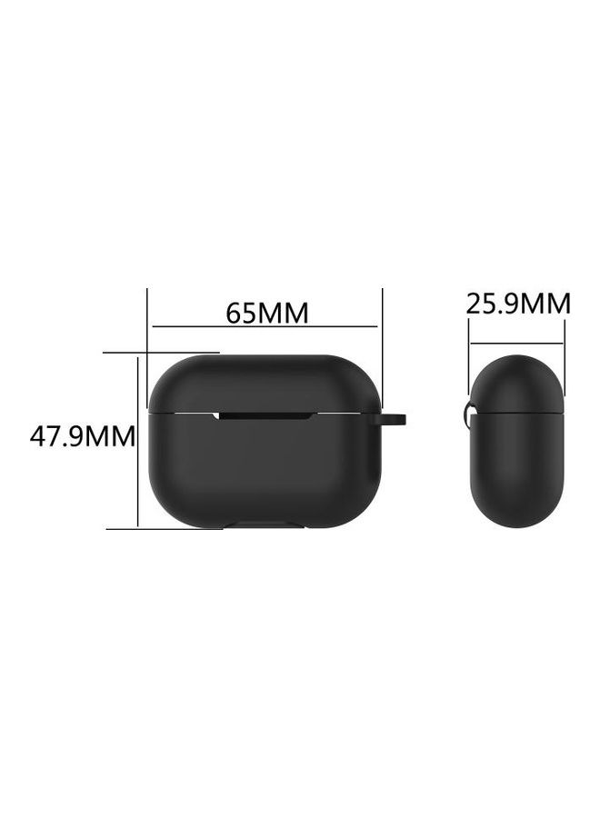 BGM - Solid Colour Silicone Earphone Protective Case for AirPods 3 with Hook Green - Image 1