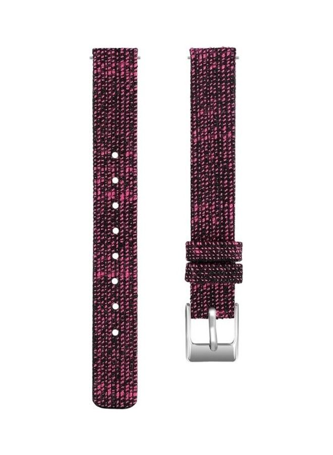 BGM Stainless Steel Canvas Strap Band For Samsung Galaxy Fit E Smart Watch Black - Image 3