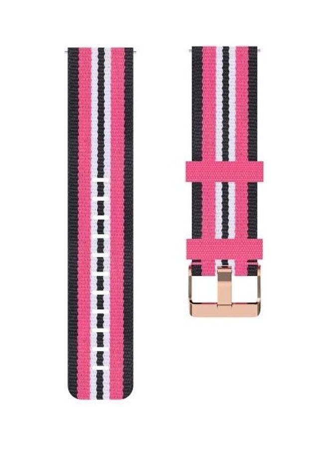 BGM Replacement Nylon Strap Band For Huawei B5 Black/Pink - Image 3