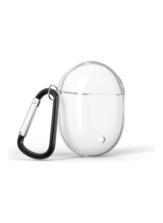 BGM Bluetooth Earphone TPU Solid Color Protective Case with Buckle For Google Pixel Buds 2 Clear - Image 1