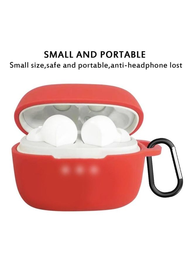 BGM Portable Wireless Earphone Silicone Protective Case For Anker Soundcore Liberty Air Red - Image 2