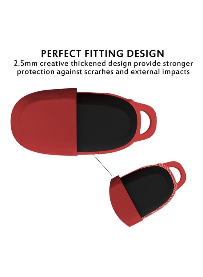 BGM Portable Wireless Earphone Silicone Protective Case For Anker Soundcore Liberty Air Red - Image 3