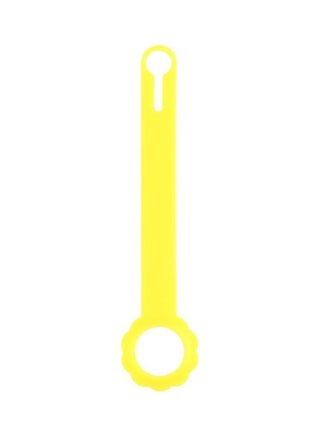 Shockproof Anti-Scratch Flower Shape Silicone Protective Case Cover with Hang Loop For Apple AirTag Yellow - v1631112690/N50686598A_1