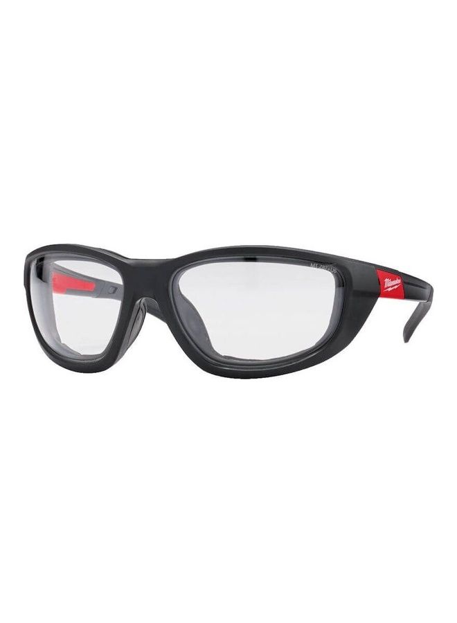Milwaukee Premium Safety Glasses Black/Red/Clear 22.5x12.1x4.5cm  - Image 1