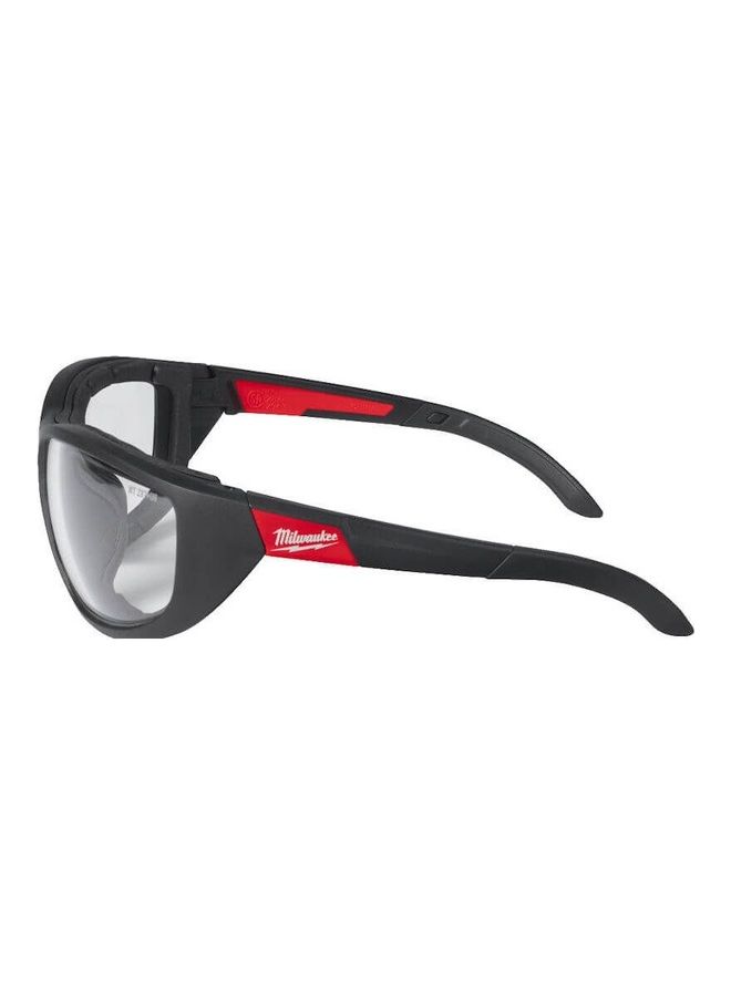 Milwaukee Premium Safety Glasses Black/Red/Clear 22.5x12.1x4.5cm  - Image 2