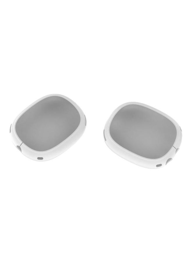 BGM - A Pair Full Coverage Anti-scratch Silicone Headphone Protective Case for AirPods Max White - Image 1