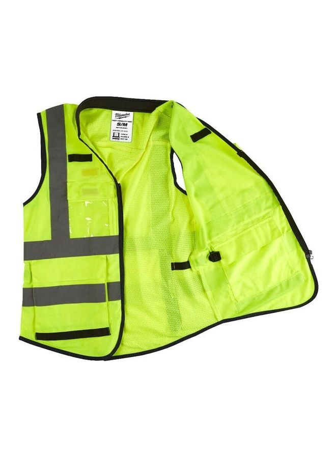 Milwaukee Premium Hi-Visibility Vest Yellow/Grey S/M  - Image 1