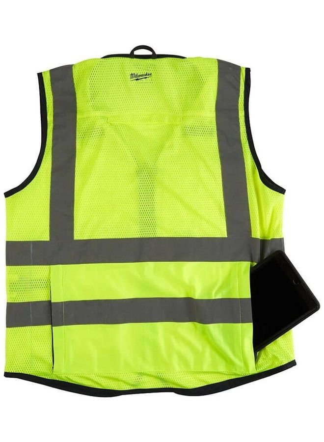 Milwaukee Premium Hi-Visibility Vest Yellow/Grey S/M  - Image 2