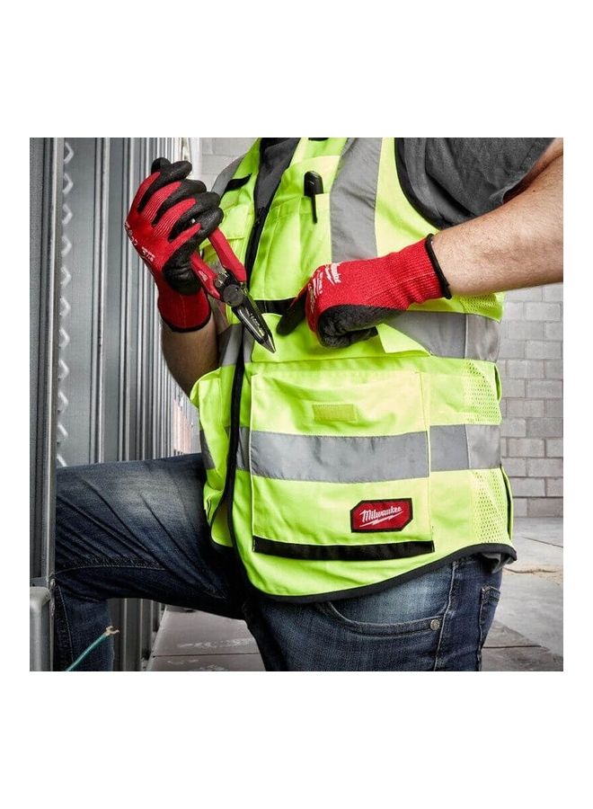 Milwaukee Premium Hi-Visibility Vest Yellow/Grey S/M  - Image 3