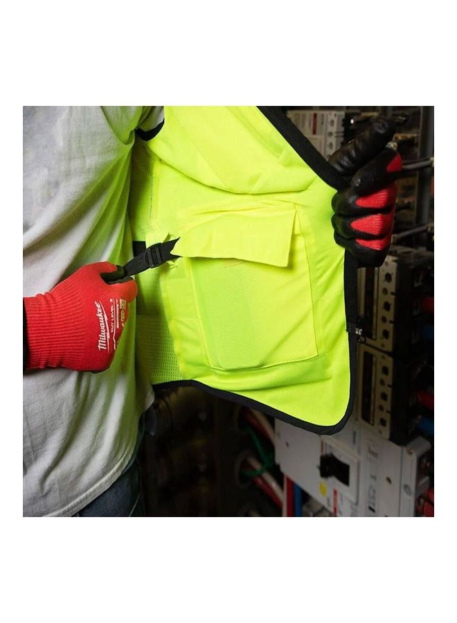 Milwaukee Premium Hi-Visibility Vest Yellow/Grey S/M  - Image 4