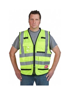 Premium Hi-Visibility Vest Yellow/Grey S/M - v1631112747/N50686747A_7